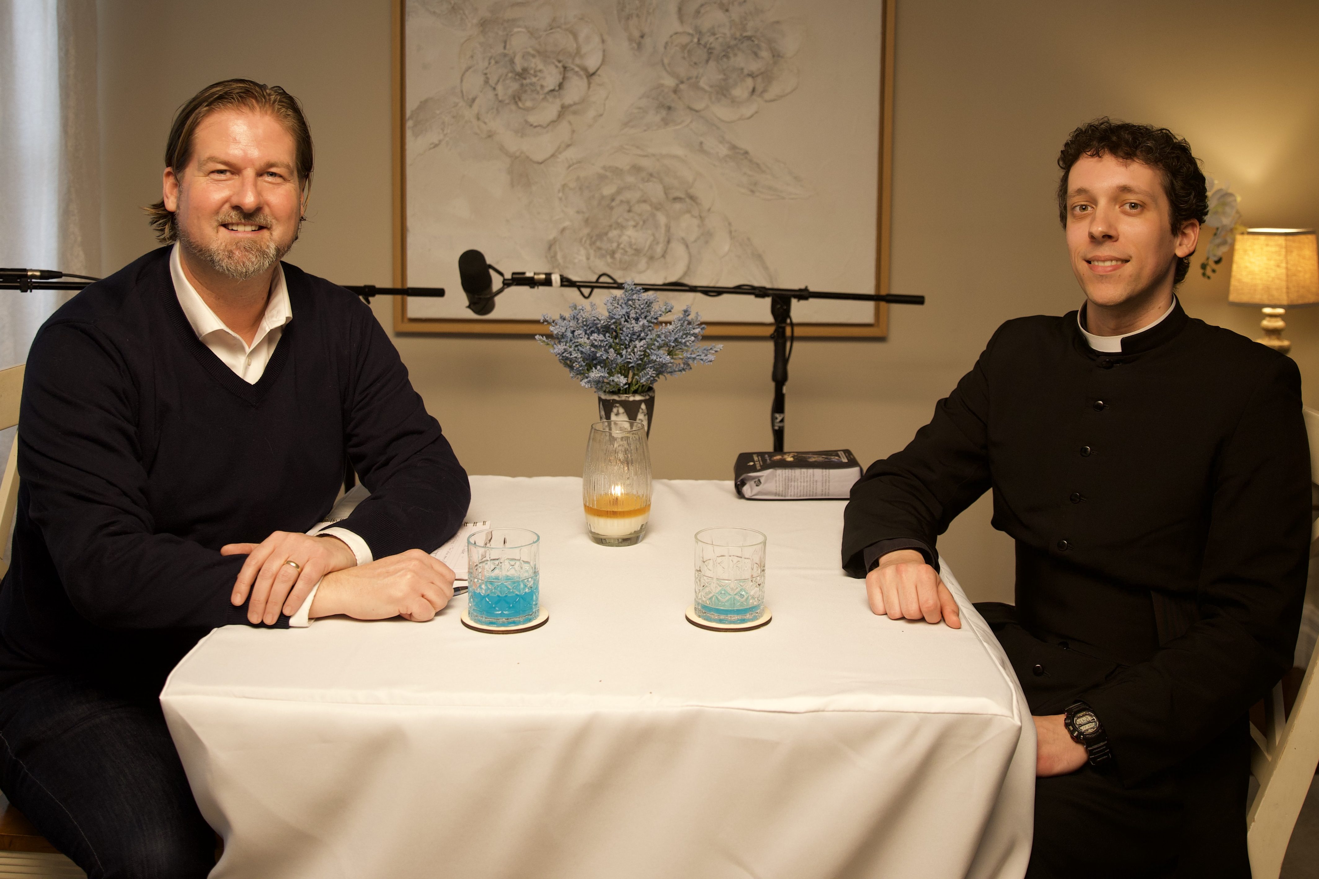 Michael Smolders hosts Father Adam Pantaleo with The Collar Michael Smolders with Father Adam Pantaleo on The Collar